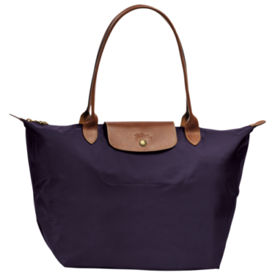 Sac pour shopping L Le Pliage de Longchamp couleur Navy