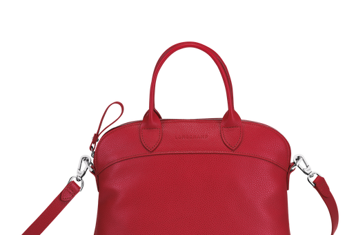 Sac à main Le Foulonné de Longchamp couleur rouge